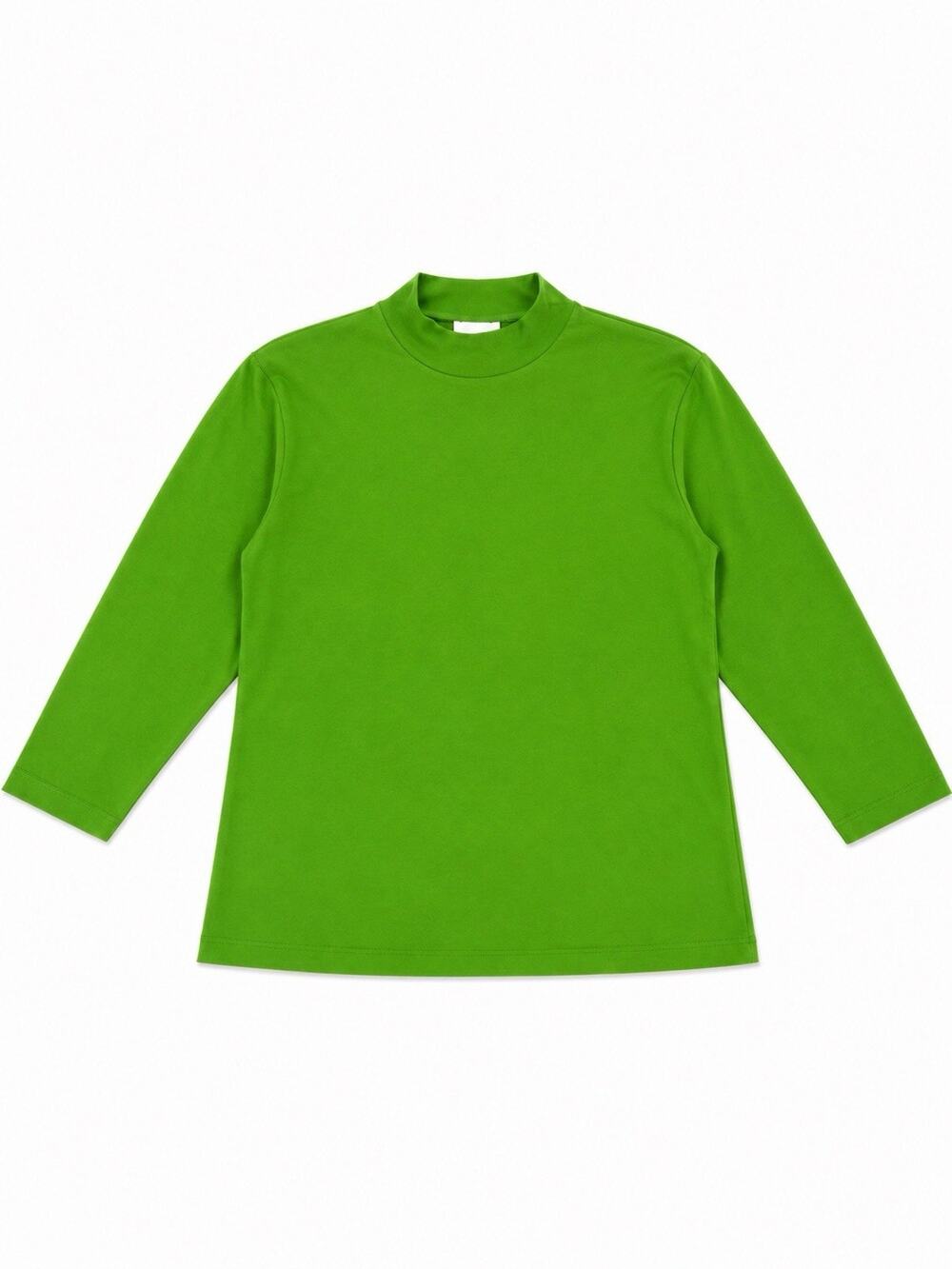 Vintage LINKS Women’s Small Lime Green Mock Neck Long Sleeve Top Made in USA